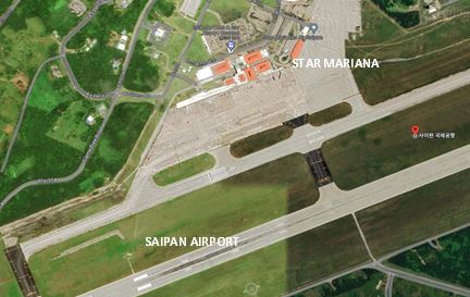 Saipan Airport, Star Mariana Airport Location Map