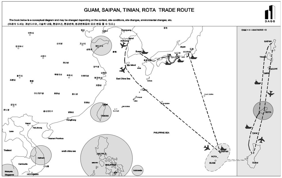 Trade route location map